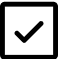 checked checkmark icon