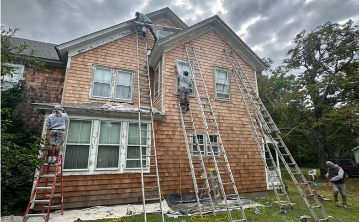 Another exterior painting project in The Hamptons - 1